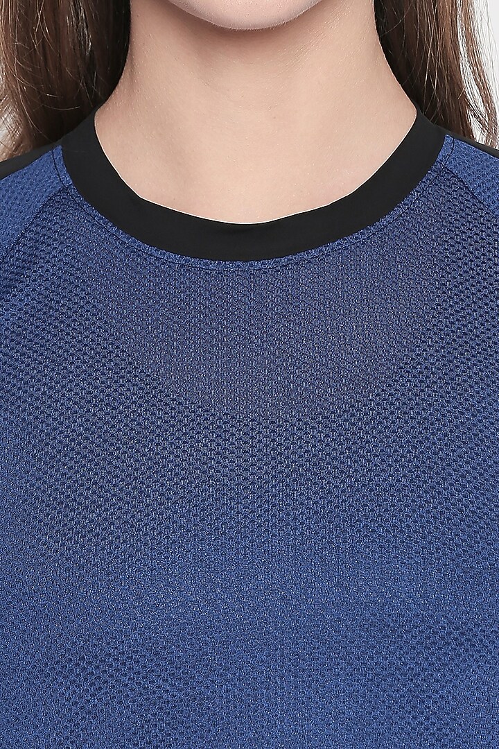 Cobalt Blue Top With Track Pants by TUNA ACTIVE at Pernia's Pop Up Shop