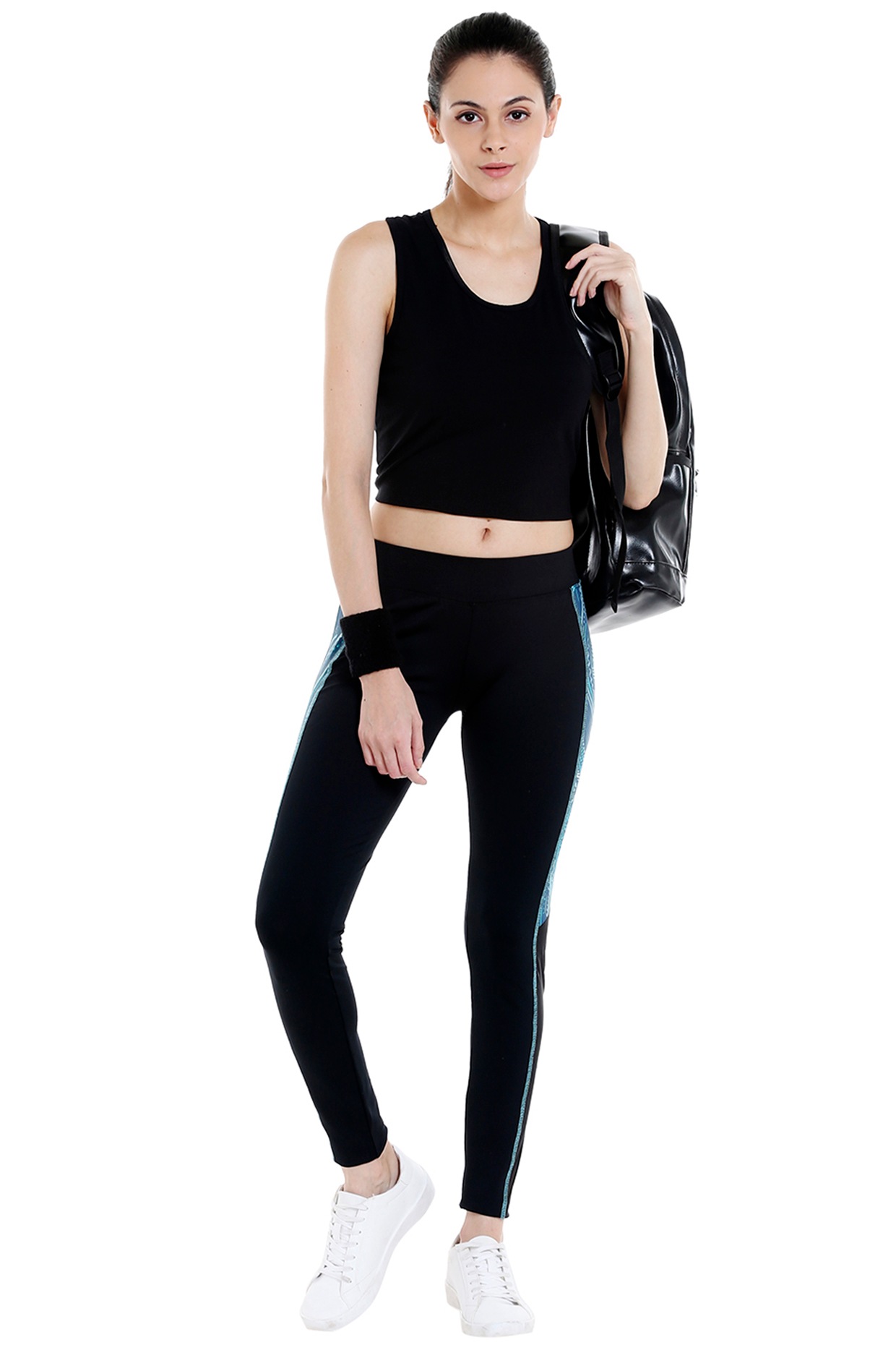 Black Mid Waist Ndless Sports Polyester & Lycra Yoga Pant/Legging For  Women, Casual Wear, Slim Fit at Rs 499 in New Delhi