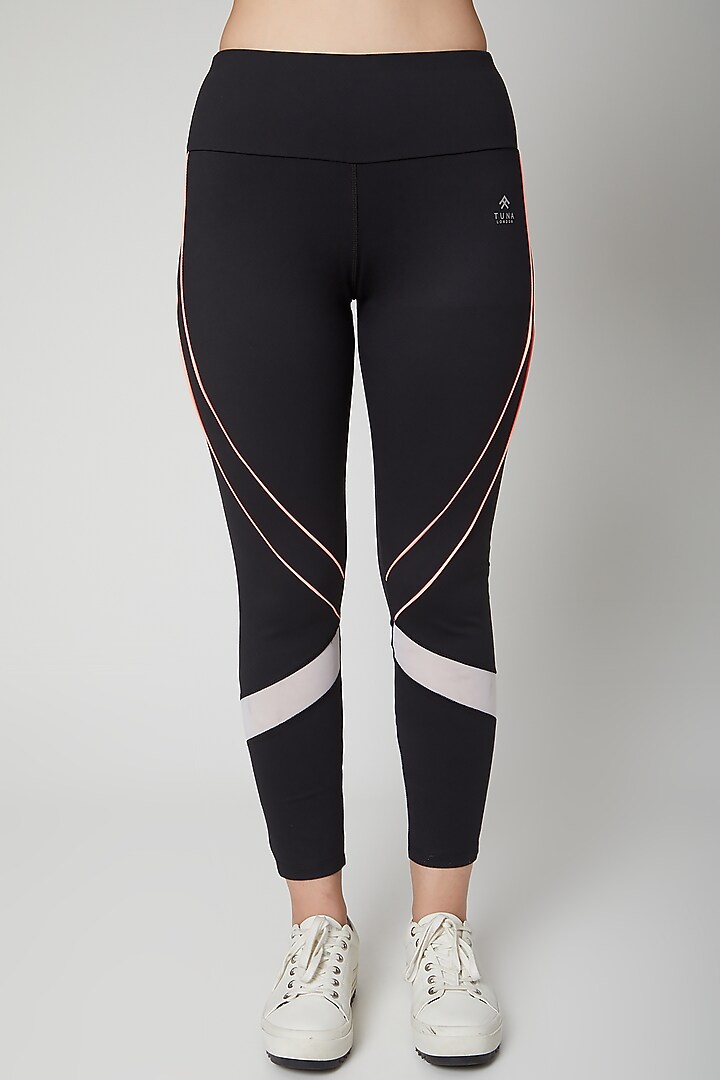 Black Polyester Blend Tracksuit by TUNA ACTIVE at Pernia's Pop Up Shop
