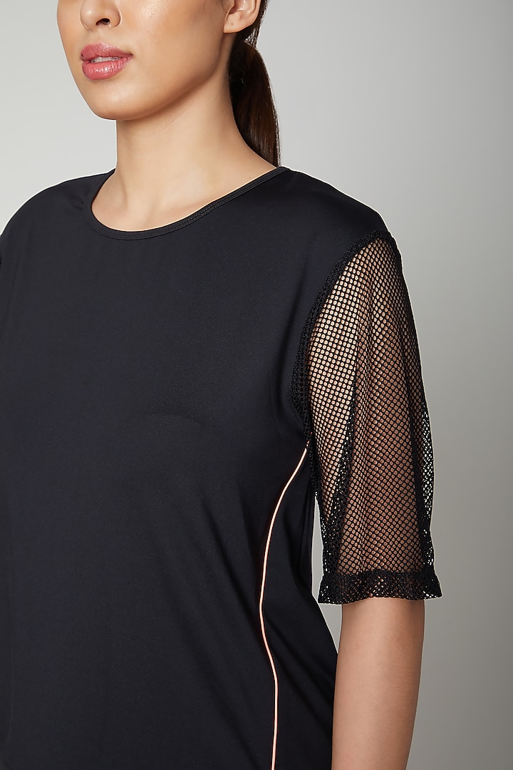 Black Polyester Blend Tracksuit by TUNA ACTIVE at Pernia's Pop Up Shop