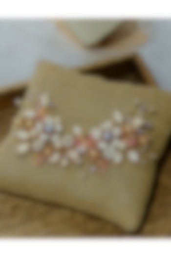 Gold Floral Resin Necklace by The Vintage Snob at Pernia's Pop Up Shop