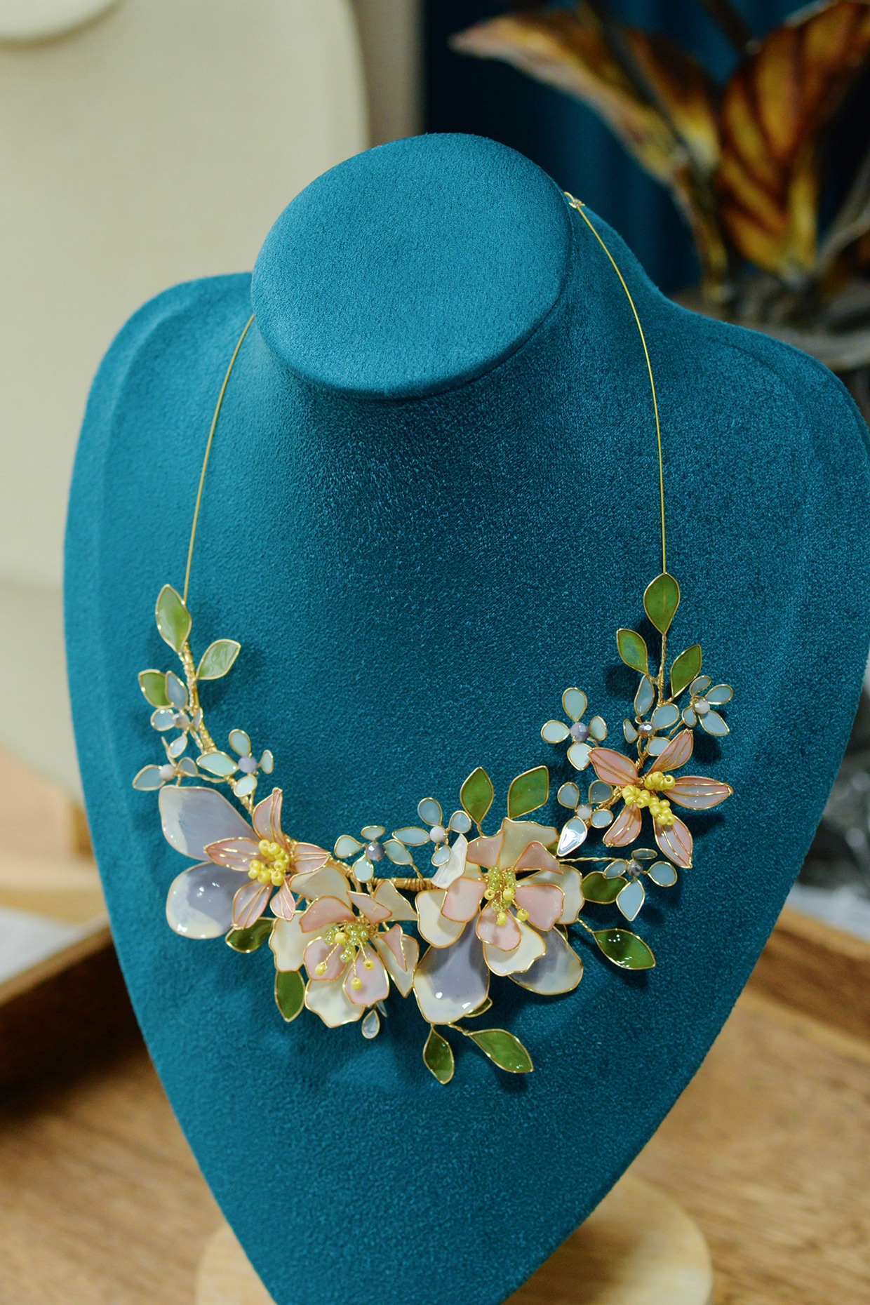 Floral on sale necklace designs