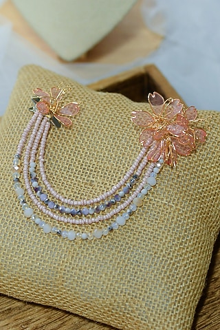 Tangerine Floral Earrings by The Vintage Snob