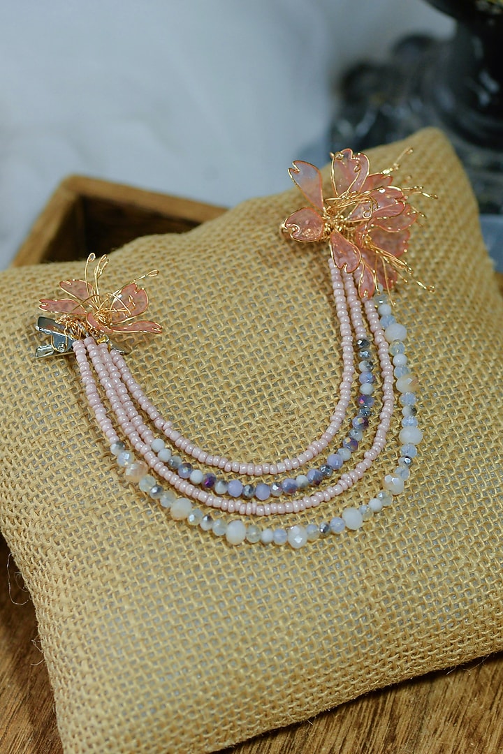 Tangerine Floral Earrings by The Vintage Snob at Pernia's Pop Up Shop