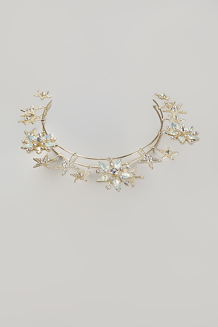 Gold Pearl & Resin Handcrafted Headband by The Vintage Snob at Pernia's Pop Up Shop