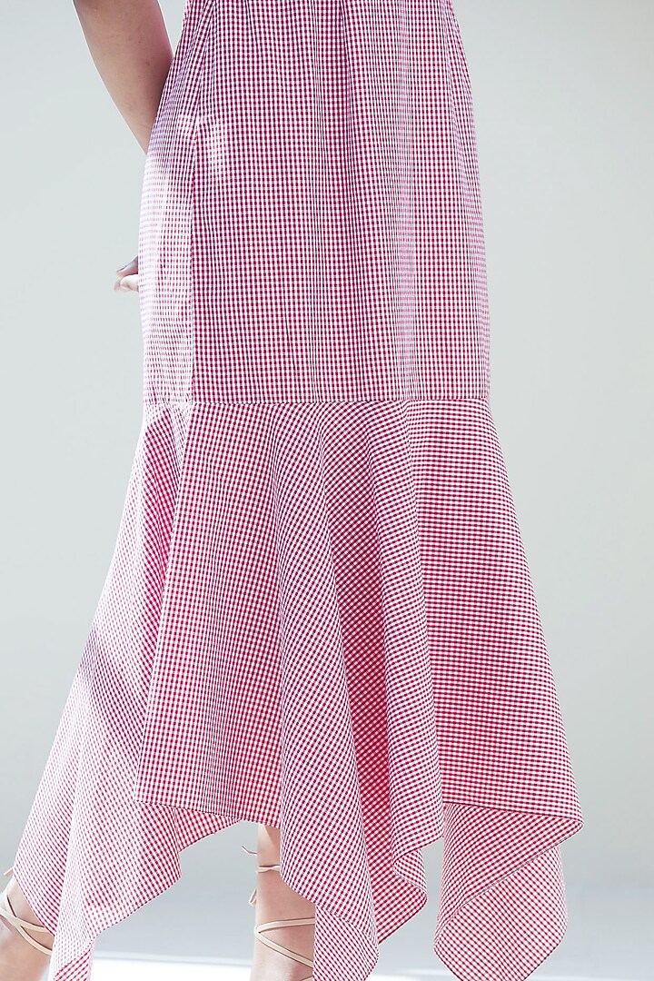 Blush Pink Corset Flared Dress by Twinkle Hanspal at Pernia's Pop Up Shop