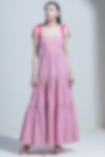 Blush Pink Maxi Dress by Twinkle Hanspal