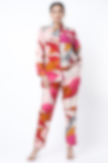 Multi-Colored Printed Co-Ord Set by Twinkle Hanspal