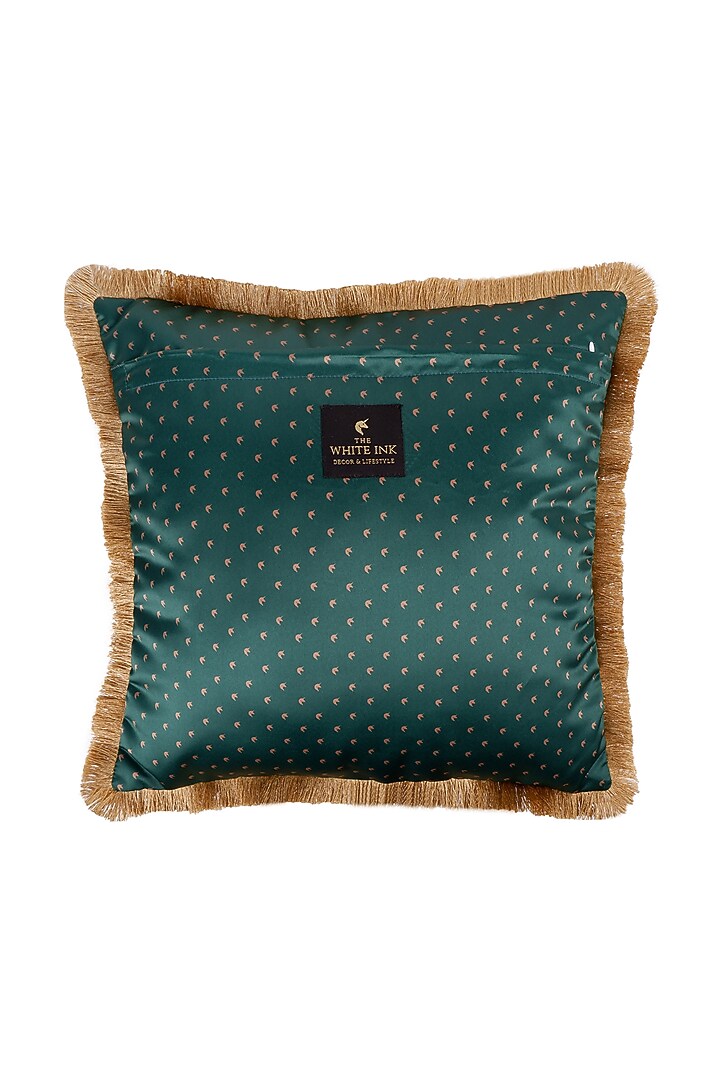 Multi-Colored Satin Tropical Printed Cushion Cover by The White Ink Decor at Pernia's Pop Up Shop