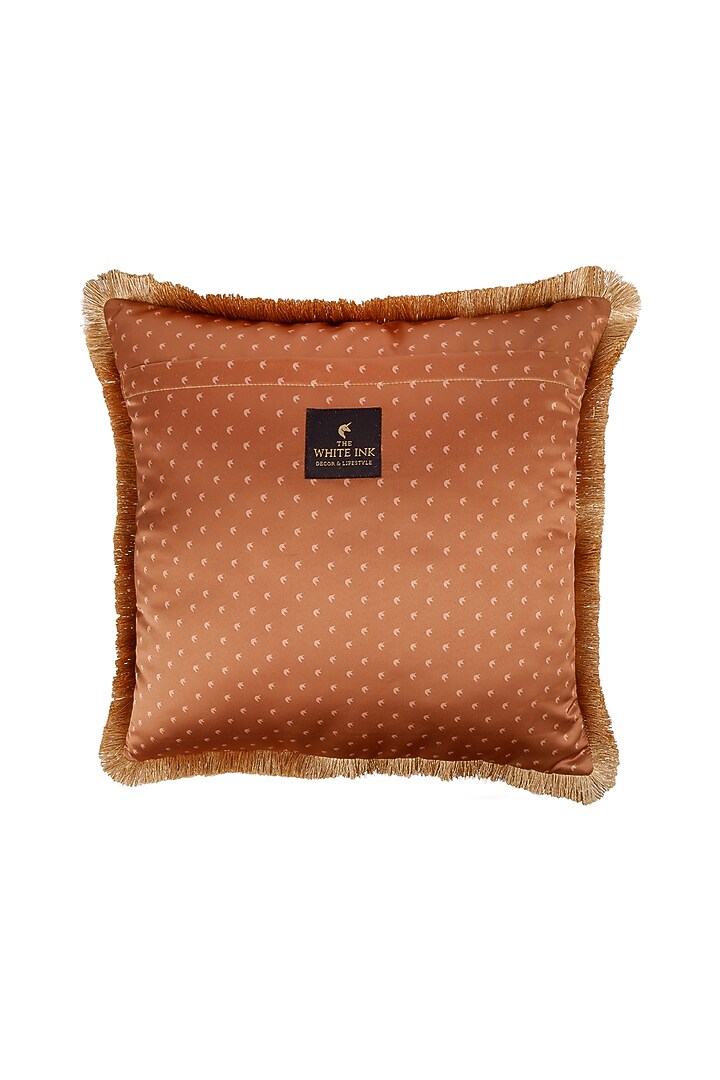Multi-Colored Satin Lion Face Printed Cushion Cover by The White Ink Decor at Pernia's Pop Up Shop