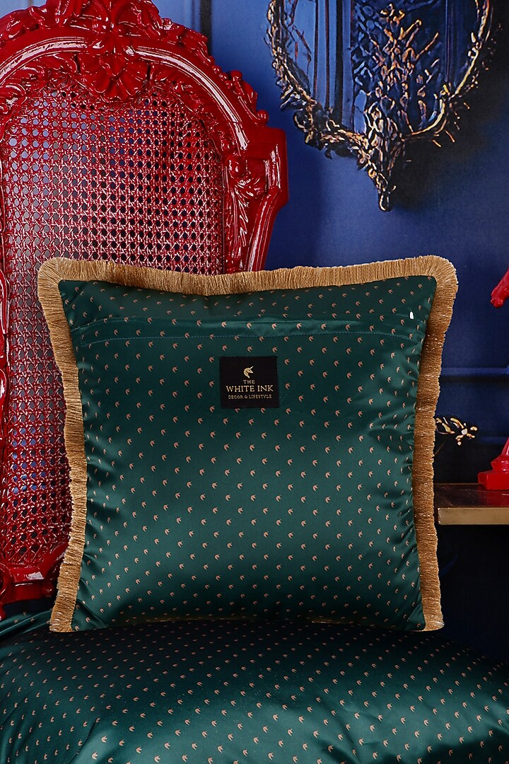 Multi-Colored Satin Animal Printed Cushion Cover by The White Ink Decor at Pernia's Pop Up Shop