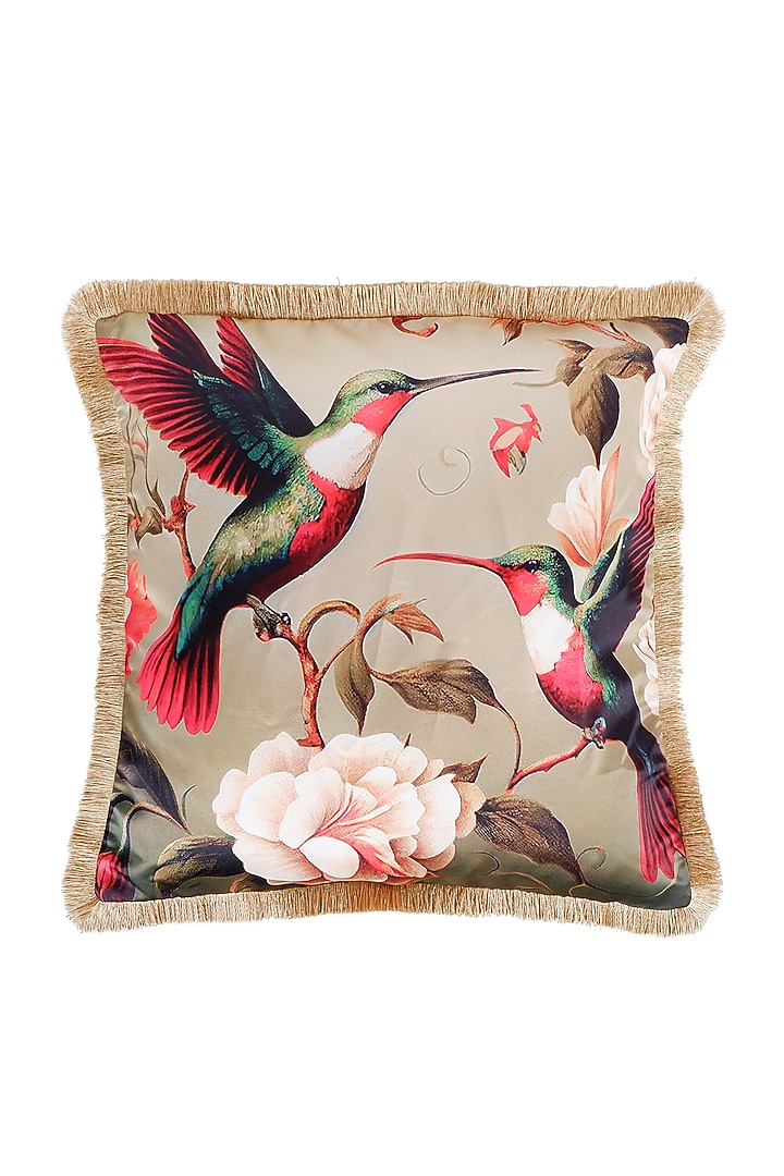 Multi-Colored Satin Animal Printed Cushion Cover by The White Ink Decor at Pernia's Pop Up Shop