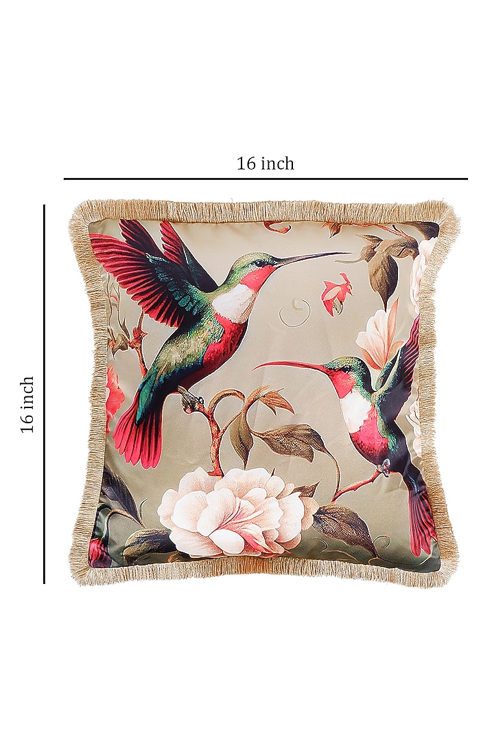 Multi-Colored Satin Animal Printed Cushion Cover by The White Ink Decor at Pernia's Pop Up Shop