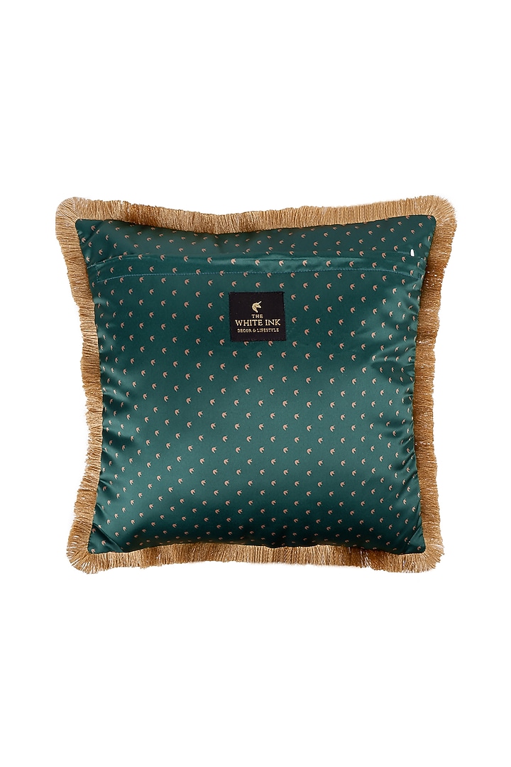 Multi-Colored Satin Floral Printed Cushion Cover by The White Ink Decor at Pernia's Pop Up Shop