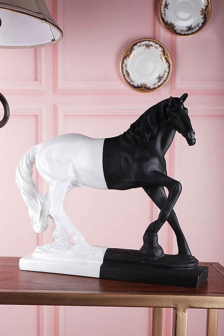 Black Horse Decorative Showpiece - Unique Showpiece Online | Nestasia