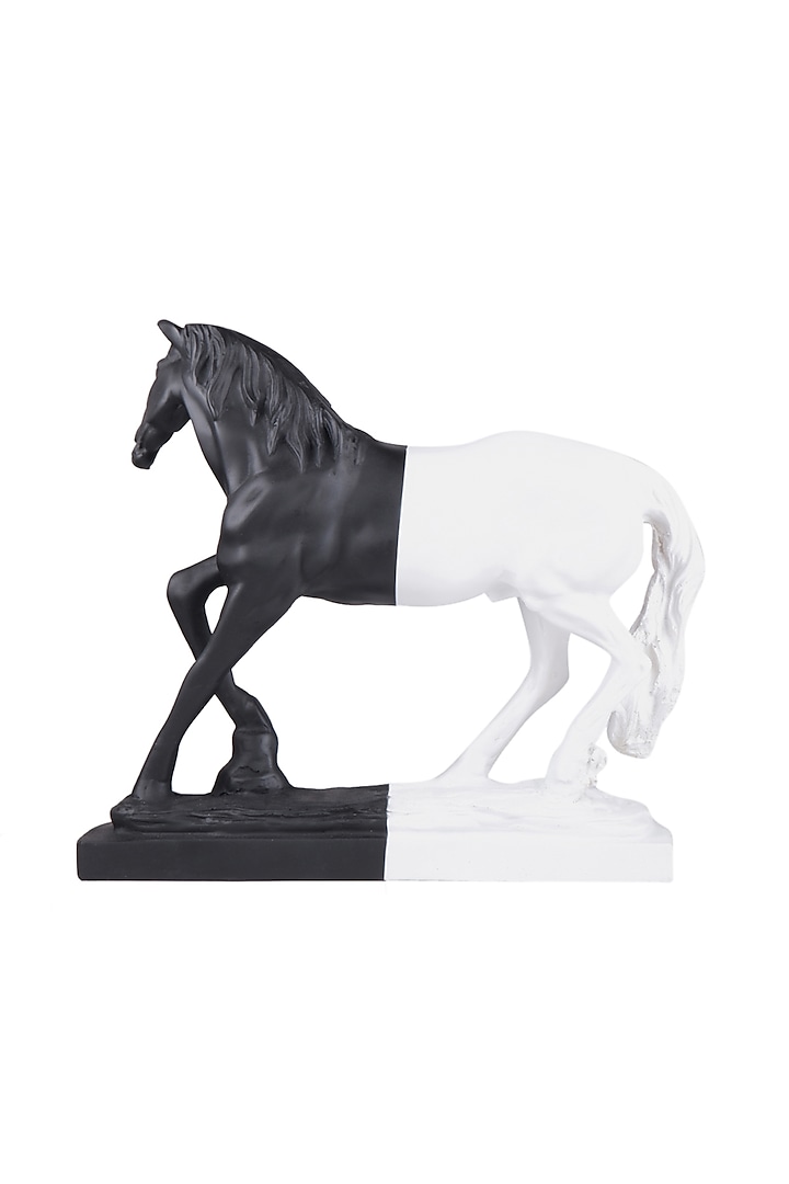 Black Horse Decorative Showpiece - Unique Showpiece Online | Nestasia