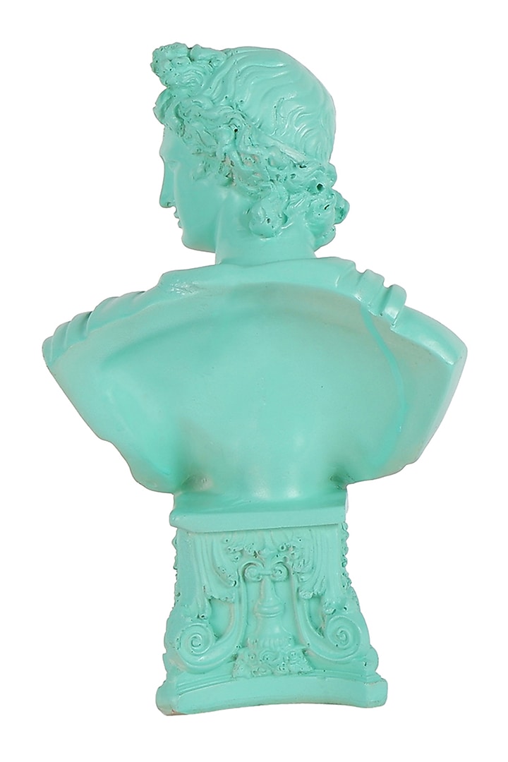 Green Pastel Polyresin Roman Emperor Showpiece by The White Ink Decor at Pernia's Pop Up Shop