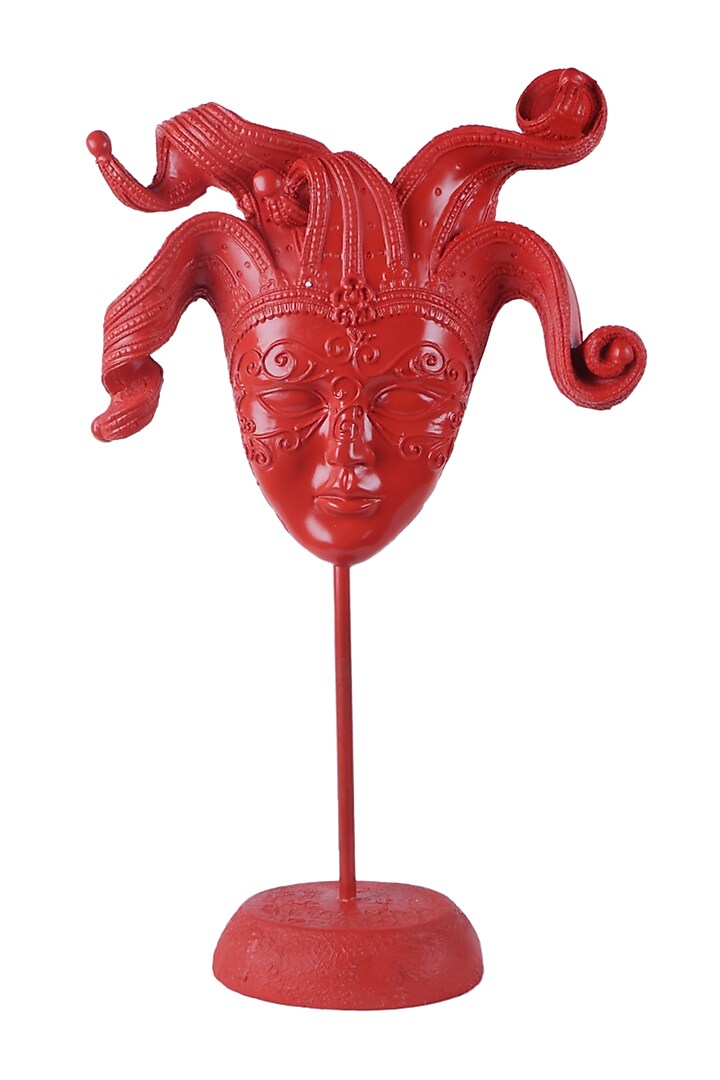 Red Polyresin Antique Modern Art Figurine by The White Ink Decor at Pernia's Pop Up Shop