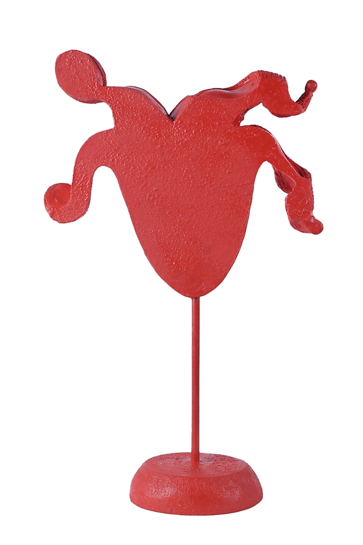 Red Polyresin Antique Modern Art Figurine by The White Ink Decor at Pernia's Pop Up Shop