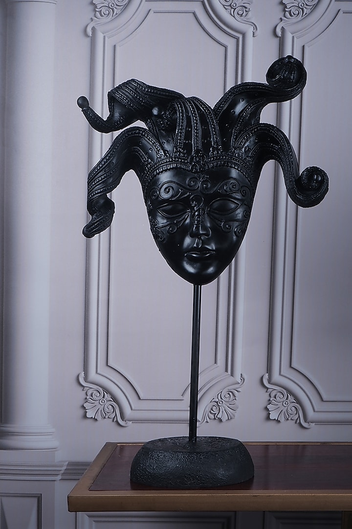 Black Polyresin Antique Modern Art Figurine by The White Ink Decor