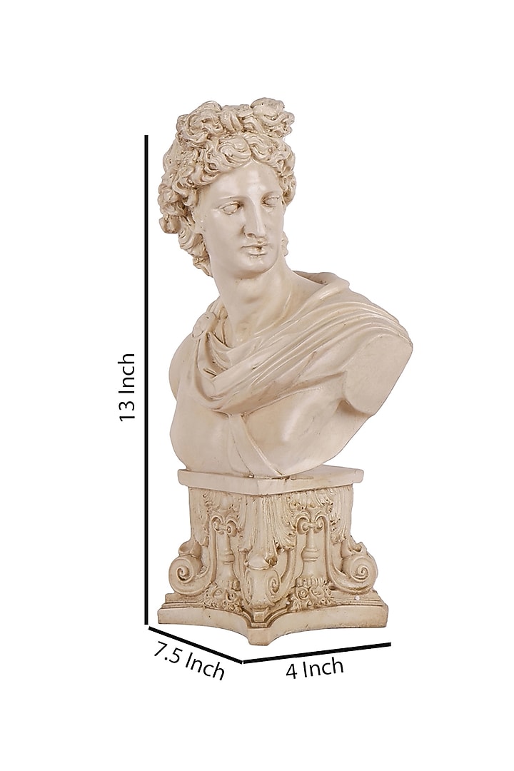 Beige Polyresin Antique Caroline Premium Showpiece by The White Ink Decor at Pernia's Pop Up Shop