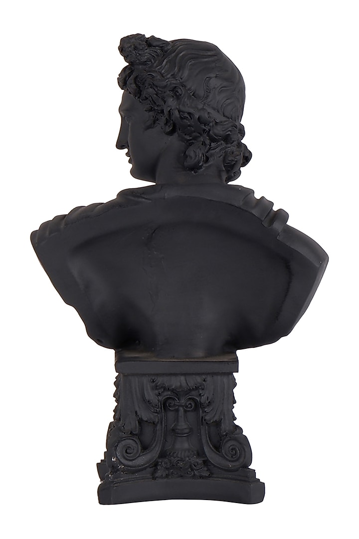 Black Polyresin Antique Gilded Romanian Art Showpiece by The White Ink Decor at Pernia's Pop Up Shop