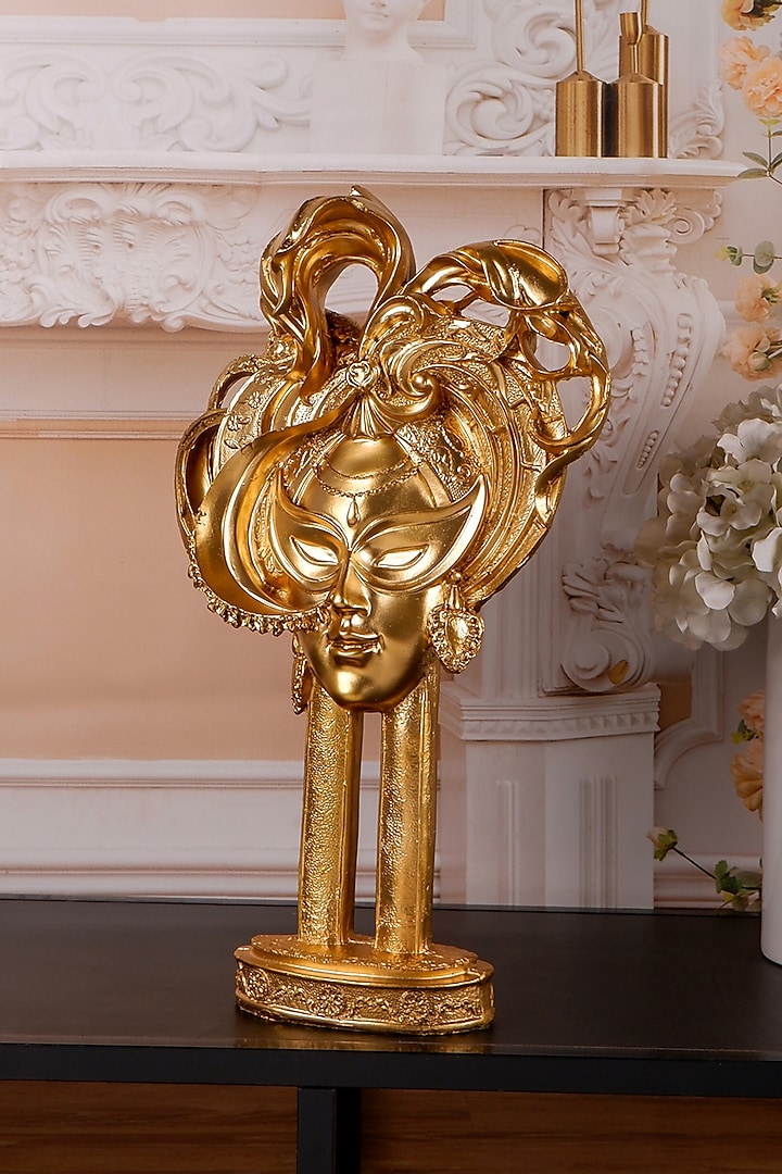Gold Polyresin Opulent Antique Showpiece by The White Ink Decor