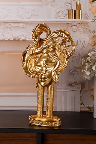 Gold Polyresin Opulent Antique Showpiece by The White Ink Decor