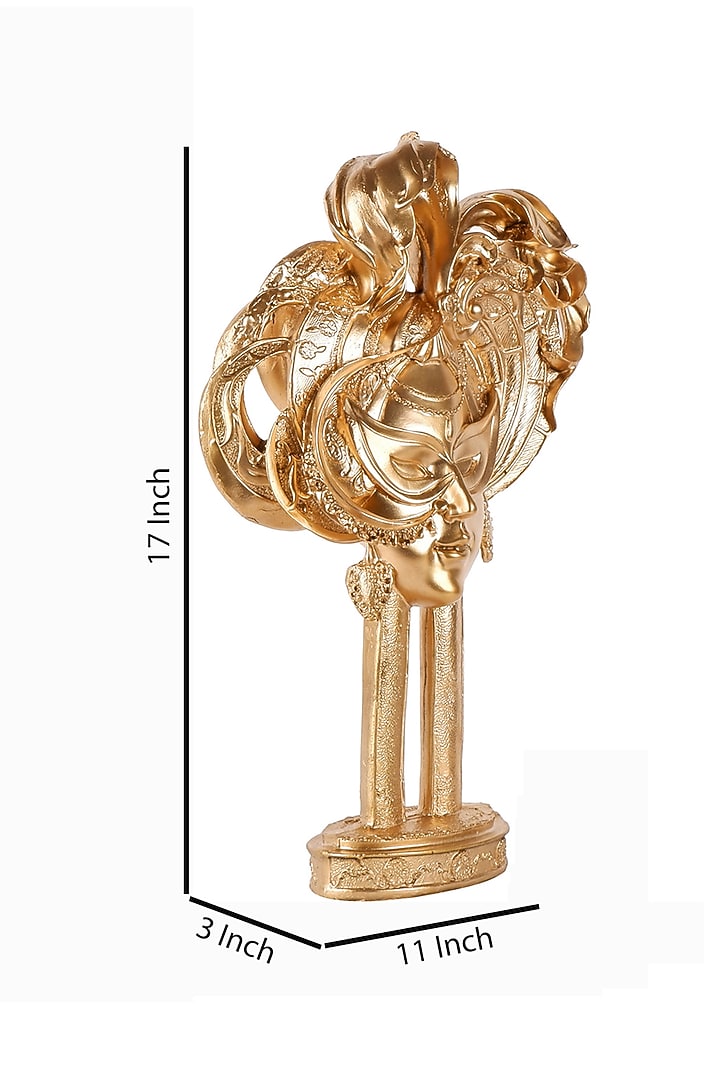 Gold Polyresin Opulent Antique Showpiece by The White Ink Decor at Pernia's Pop Up Shop