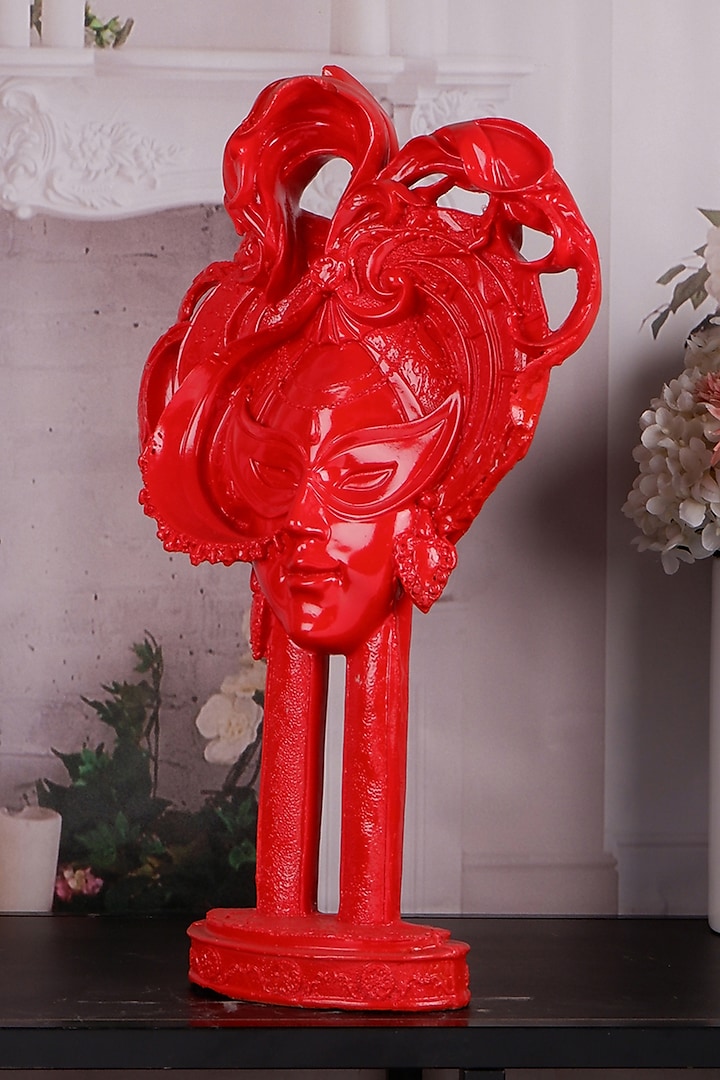 Red Polyresin Premium Showpiece by The White Ink Decor at Pernia's Pop Up Shop