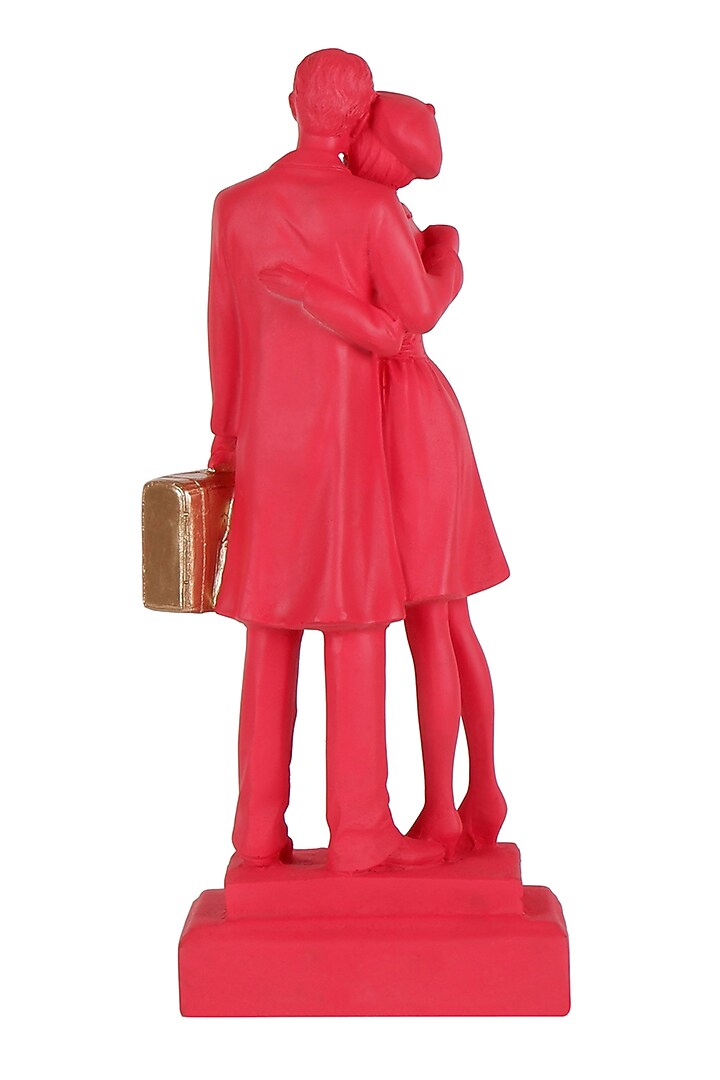 Red Polyresin Antique Couple Showpiece by The White Ink Decor at Pernia's Pop Up Shop