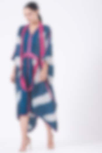 Blue Bandhani Tunic Vacation Dress by Twenty Nine at Pernia's Pop Up Shop