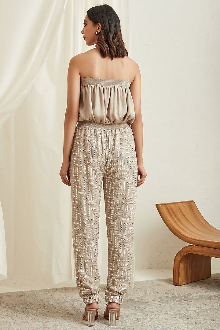 Golden Off-Shoulder Jumpsuit by Twenty Nine at Pernia's Pop Up Shop