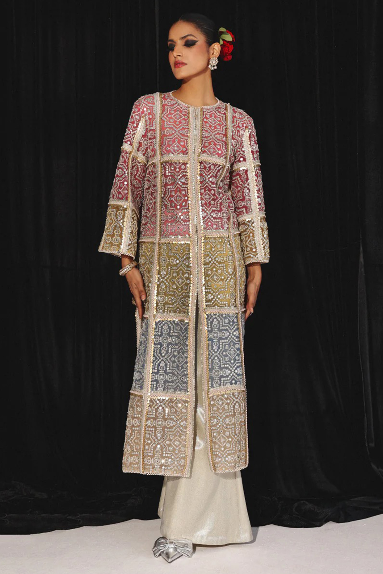 Multi-Colored Brocade Jacket by Twenty Nine at Pernia's Pop Up Shop