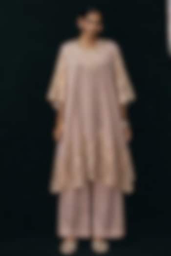 Blush Pink Tissue Palazzo Pants by Twenty Nine at Pernia's Pop Up Shop