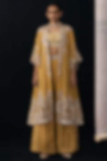 Yellow Tissue Mirror Work Bandeau Top by Twenty Nine at Pernia's Pop Up Shop