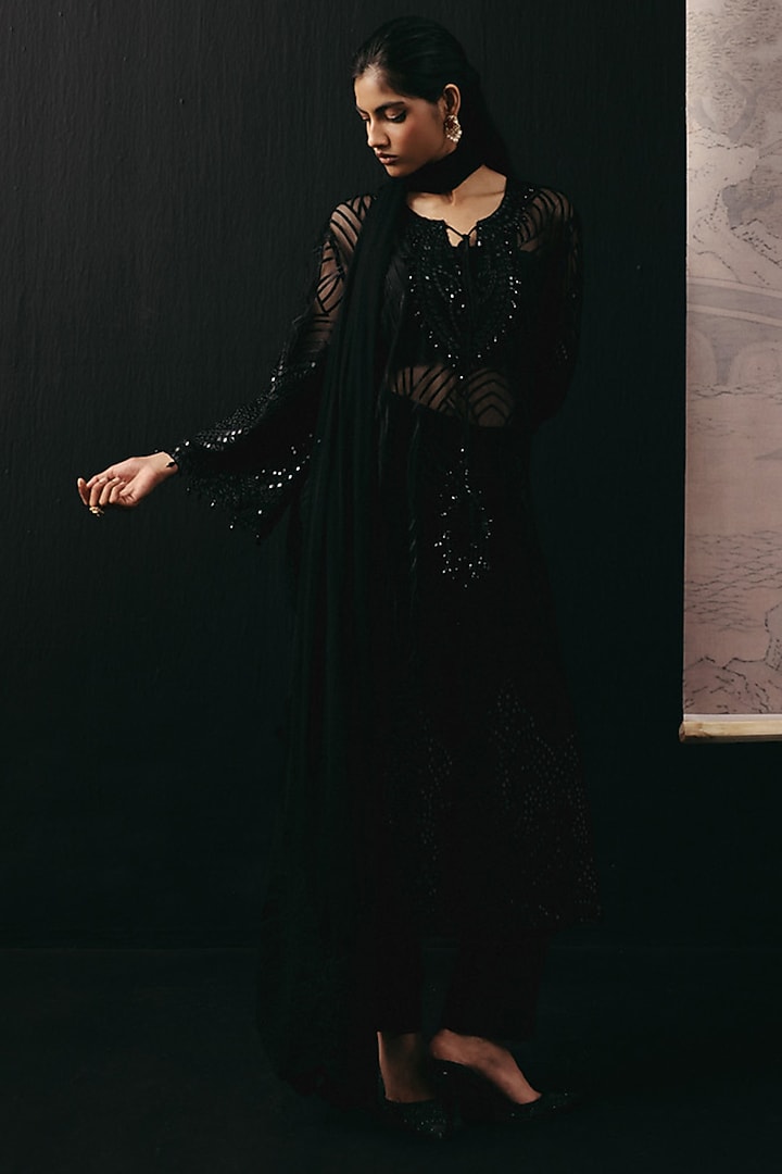 Black Dola Silk Bandeau Top by Twenty Nine at Pernia's Pop Up Shop