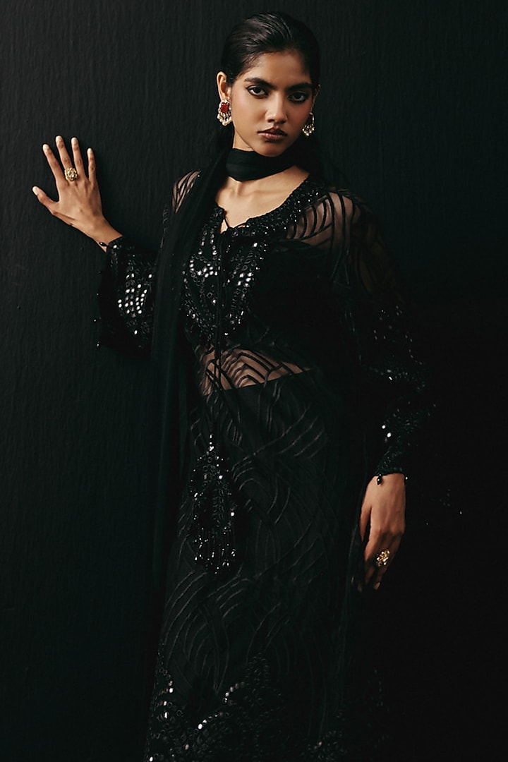 Black Dola Silk Bandeau Top by Twenty Nine at Pernia's Pop Up Shop