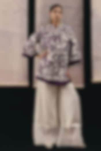 Purple Crepe Silk Top by Twenty Nine at Pernia's Pop Up Shop