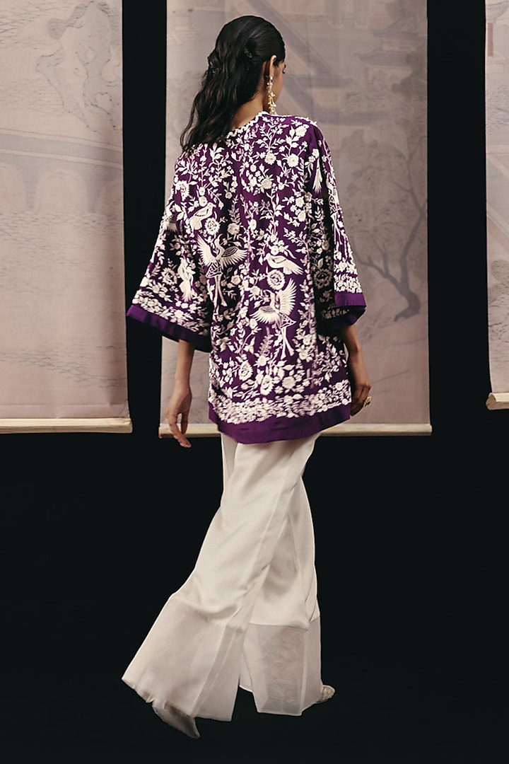 Purple Crepe Silk Top by Twenty Nine at Pernia's Pop Up Shop