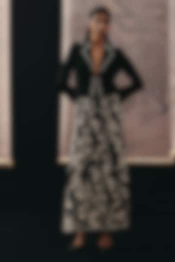 Black Crepe Silk Pencil Skirt by Twenty Nine at Pernia's Pop Up Shop