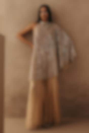 Natural net Hand Embroidered Top by Twenty Nine at Pernia's Pop Up Shop