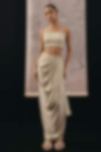 Silver Shimmer Lycra Bandeau by Twenty Nine at Pernia's Pop Up Shop