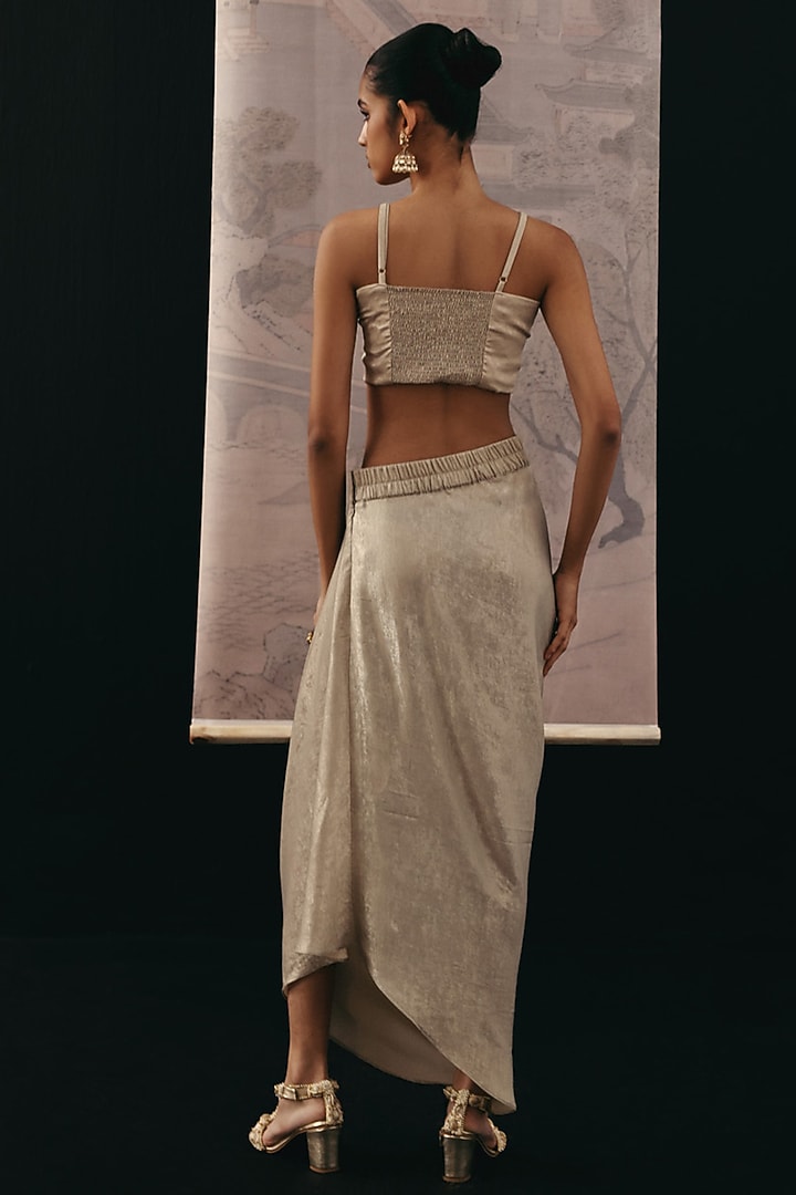 Silver Shimmer Lycra Bandeau by Twenty Nine at Pernia's Pop Up Shop