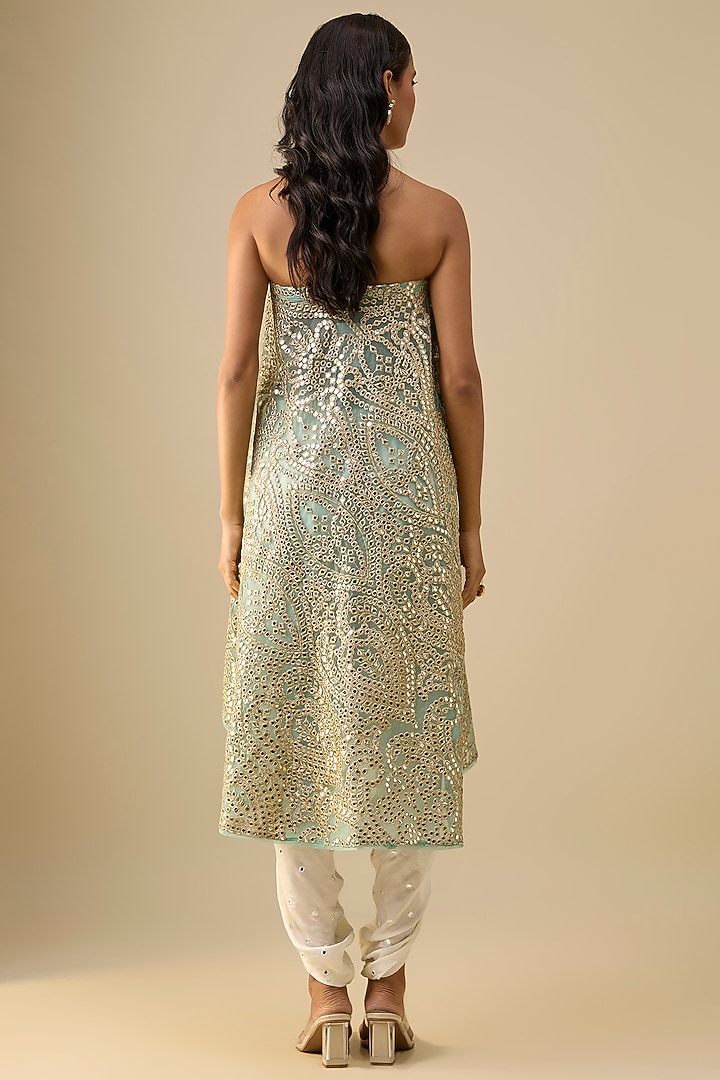 Sage Green Net Top by Twenty Nine at Pernia's Pop Up Shop