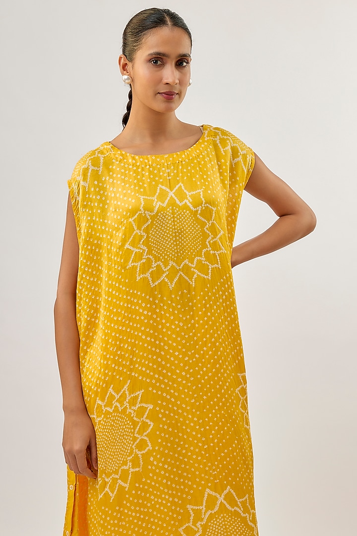 Yellow Silk Shift Vacation Dress by Twenty Nine at Pernia's Pop Up Shop 2026 Yellow Silk Shift Vacation Dress by Twenty Nine at Pernia's Pop Up Shop 2026