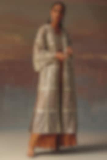 Multi-Colored Soft Net Mirror Work Overlay Jacket by Twenty Nine at Pernia's Pop Up Shop