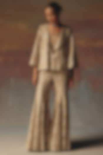 Gold Shantoon Mirror Work Bandeau by Twenty Nine at Pernia's Pop Up Shop