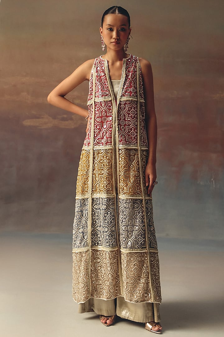 Silver Brocade Bandeau by Twenty Nine at Pernia's Pop Up Shop