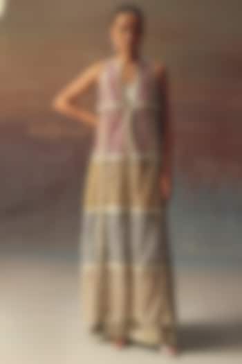 Silver Brocade Palazzo by Twenty Nine at Pernia's Pop Up Shop